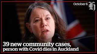 39 new community cases, person with Covid dies in Auckland