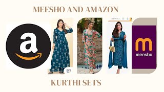 meesho and Amazon kurthi sets|under budget