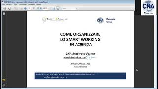 Registrazione Videoconferenza CNA \