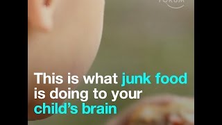 Junk food could distrup children's brain development