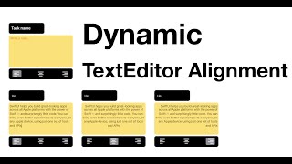 SwiftUI: Dynamic TextEditor Alignment with Animation \u0026 Custom TextField