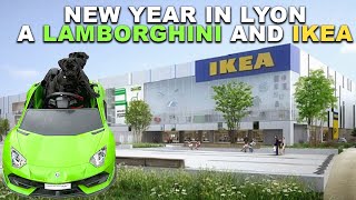 New Year in Lyon. The PUGS go to IKEA and did we buy a Lamborghini? \u0026 our stay at Doubletree Hilton