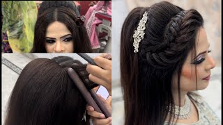 Trendy Open hairstyle😍|model hairstyle| | hairstyle for girls| by @hoorainsalon #hairstyle