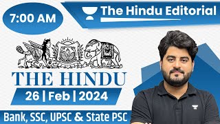 26 Feb 2024 | The Hindu Analysis | The Hindu Editorial | Editorial by Vishal sir | Bank | SSC | UPSC