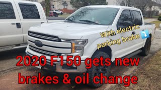 2020 F150 gets new brake pads and rotors front \u0026 rear.