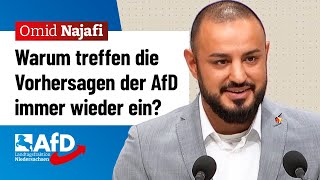 Warum treffen die Vorhersagen der AfD immer wieder ein? – Omid Najafi (AfD)