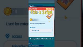 How to get Free SAFARI ZONE Tickets in Ultra Era Pet, Pocket battle