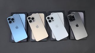iPhone 13 Pro ALL Colors: Sierra Blue, Gold, Graphite & Silver Unboxing!