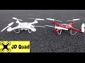 Syma X5UW + SYMA X5UC Quadcopter Comparison Flight Video