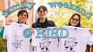 visiting the brother @ RISD for family weekend | a vlog glimpsing into the art student life