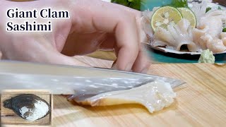 [Sashimi] How to Make Giant Clam Sashimi