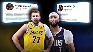 LeBron James \u0026 NBA Players REACT to INSANE LUKA-AD TRADE