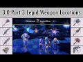 Another Eden - Lepid Weapon locations and short comparison