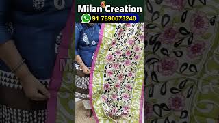 HAND PAINTED KALAMKARI WORK PURE TUSSAR  DUPATTA  |  MILAN CREATION-917890673240