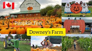 🇨🇦Exploring the village of canada Downey's Farm/Downey's Farm Pumpkin Fest, Brampton,Ontario/hindi