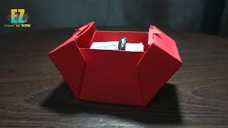 Origami Box - How to make an Origami Ring Box