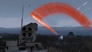 Patriot System in Action - Jet Down - Surface-to-Air Missile - C-RAM - Military Simulation - ArmA 3