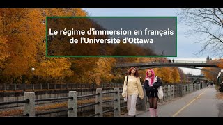 Le régime d'immersion en français de l'Université d'Ottawa | Hélène Knoerr