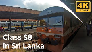 Class S8 DMU at Fort Railway Station in Sri Lanka - 4K Ultra HD