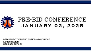 Procurement Livestream for DPWH Regional Office I on January 02, 2025 (Bid-Opening)