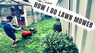 TIMELAPSE || LAWN MOWER || BACKYARD || SATISFYING || SYDNEY || AUSTRALIA  #ROCKY VERNON VLOGS 😎🐶