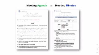 Meeting Agenda vs Minutes