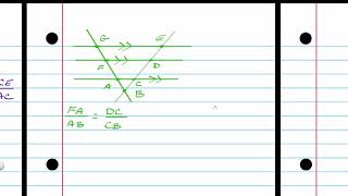 Parallel lines and similar triangles