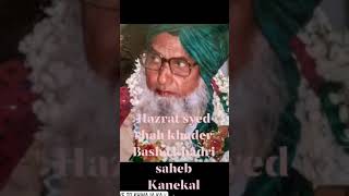 pic of Hazrat syed shah khader basha qadri saheb kanekal