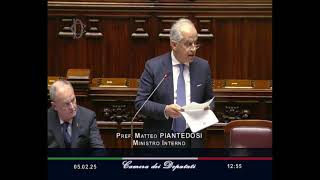 Informativa alla Camera del ministro Piantedosi sulla vicenda del cittadino libico Almasri