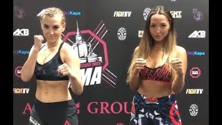 Justyna Graczyk vs. Anzhelika Zakharchenko - Face-Off - (SLMMA 13: Vartanov vs. Prismakov) - /r/WMMA