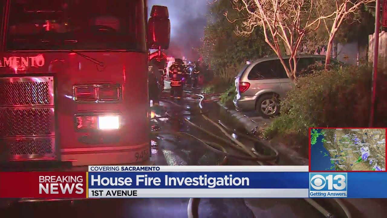 Crews Put Out House Fire On 1st Avenue In Sacramento - YouTube