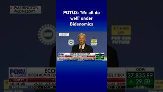 Biden tries to paint rosy economic picture: ‘Well all do well’ under Bidenomics #shorts