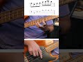 Minor Pentatonic:Blues Bass Guitar Exercise #shorts