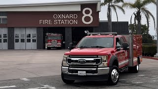 *MAJOR AIRHORN* Oxnard Fire Department Truck 68 \u0026 Squad 68 Responding to a Medical Emergency!