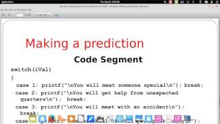 Decision Making Using Switch Statement