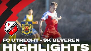 FC Utrecht speelt in doelpuntrijke wedstrijd gelijk tegen SK Beveren 📺 | HIGHLIGHTS