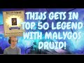 THIJS GETS IN TOP 50 LEGEND WITH MALYGOS DRUID!