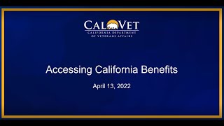 CalTAP | California Benefits | 4-13-2022