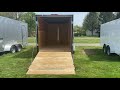 2021 homesteader 7 x16 intrepid cargo trailer w rear ramp door and ohv package