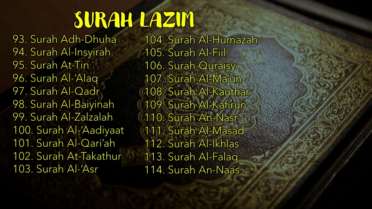 Pahami Surah Pendek Juz Amma Lengkap - Aaqilah Murottal Quran