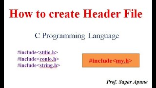 How to create Header file in C