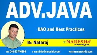 DAO and Best Practices | Advanced Java Tutorial | Mr.Nataraj