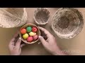 unboxing handcrafted miniature bamboo stick set kitchen toys set bamboo basket set toys for kids