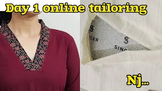 trending v neck collar pattern cutting and stitching  #tirunelveli #nellaijas