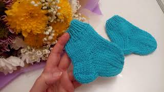 СУПЕРЛЁГКИЕ ДЕТСКИЕ НОСОЧКИ.  ПОДРОБНЫЙ МК\\SUPER-LIGHT BABY SOCKS.  DETAILED MK