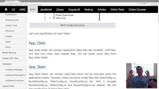 MVC Architecture - Folder structure MVC Solution