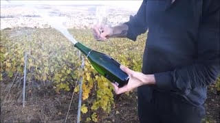 【Œnologie】 Comment sabrer une bouteille de champagne ? (sous-titres français)