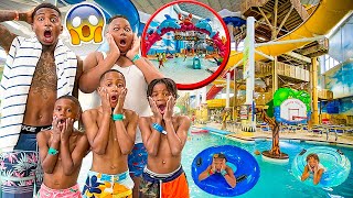 SURPRISED MY FAMILY WITH A VACATION TO THE KALAHARI INDOOR WATERPARK!!😱🏄🏽‍♂️