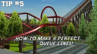 RollerCoaster Tycoon 3 Tips - How to Build Perfect Queue Lines!