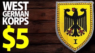 $5 | West German 1st Army Group 1st Korps Patch Insignia History, | Military Antiques Toronto